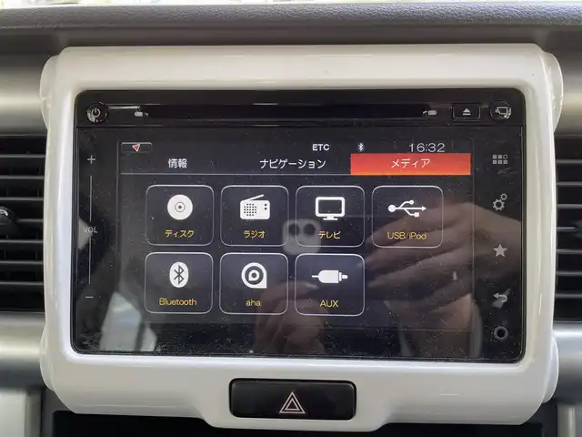 スズキ ハスラー X 神奈川県 2016(平28)年 5.9万km サマーブルーM 純正ナビ/フルセグTV/バックカメラ/ETC/アイドリングストップ/ドライブレコーダー/前席シートヒーター/全方位カメラ/スマートキー/スペアキー×1/純正フロアマット/純正AW/電格ミラー/取扱説明書/保証書