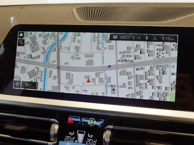 ＢＭＷ ３１８ｉ Mスポーツ 岐阜県 2022(令4)年 0.4万km サファイアブラックP ＢＭＷライブ・コックピット　/BMWカーブド・ディスプレイ  /12.3インチ マルチ・ディスプレイ・メーター・パネル  /14.9インチ ワイド・コントロール・ディスプレイ（タッチ・パネル機能付）/HDDナビゲーション・システム（VICS 3メディア対応）/ＡＣＣ/レーン・ディパーチャー・ウォーニング（車線逸脱警告システム）/レーン・チェンジ・ウォーニング/レーン・キーピング・アシスト/電動リアゲート/シートヒーター/パワーシート