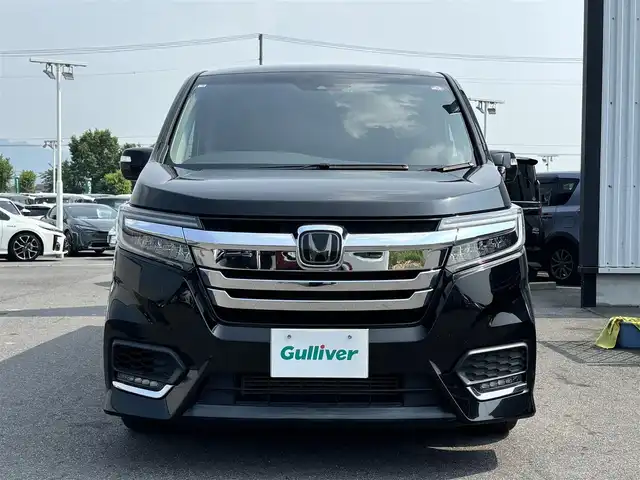 ホンダ ステップワゴン スパーダ ホンダセンシング 奈良県 2018(平30)年 5.3万km プレミアムスパークルブラックパール １０型フローティングナビ　/(BT/HDMI/DVD/CD)/バックカメラ　/フルセグＴＶ　/両側パワースライドドア　/黒革調シートカバー　/ＥＴＣ　/パドルシフト　/純正ゴムフロアマット /エンジンスターター /両側パワースライドドア