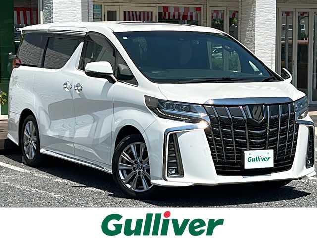トヨタ アルファード S タイプゴールド 千葉県 2020(令2)年 3.1万km ホワイトパールクリスタルシャイン サンルーフ　ナビ　フリップダウンモニター　バックカメラ　両側電動スライドドア 電動リアドア ETC DVD BT PCS LTA AHB ウッド調コンビハンドル LEDライト オートライト ソナー