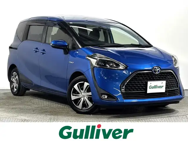 トヨタ シエンタ ハイブリッド G クエロ 大阪府 2018(平30)年 6.5万km コバルトブルーメタリック 後期モデル 純正ナビTV Bカメラ ETC 両側パワースライドドア ハーフレザー 衝突軽減 クルコン トヨタセーフティセンス クリアランスソナー スマートキー Pスタート USB