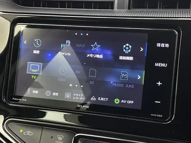 トヨタ アクア S スタイルブラック 新潟県 2018(平30)年 6万km ダークブルーマイカ 社外メモリナビ（Bluetooth・USB・CD・DVD）/フルセグ　/バックカメラ　/前方ドライブレコーダー/レーンキープアシスト　/前後コーナーセンサー　/クルーズコントロール/パーキングサポートブレーキ　/衝突被害軽減システム/ステアリングスイッチ/社外１５インチアルミホイール/純正フロアマット/ハロゲンオートライト　/オートマチックハイビーム　/保証書/取扱説明書/スマートキー/スペアキー