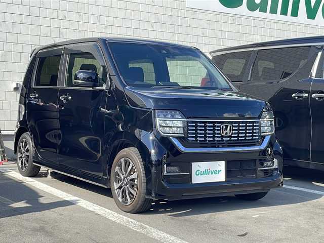ホンダ Ｎ ＷＧＮ カスタム L ホンダセンシング 静岡県 2020(令2)年 4.8万km クリスタルブラックパール 社外ナビ/地デジTV/社外CD/DVD/Bluetooth/バックカメラ/ホンダセンシング/レーダークルーズコントロール/ハーフレザーシート/シートヒーター/LEDヘッドライト/オートライト/ビルトインETC/スマートキー/純正14インチAAW