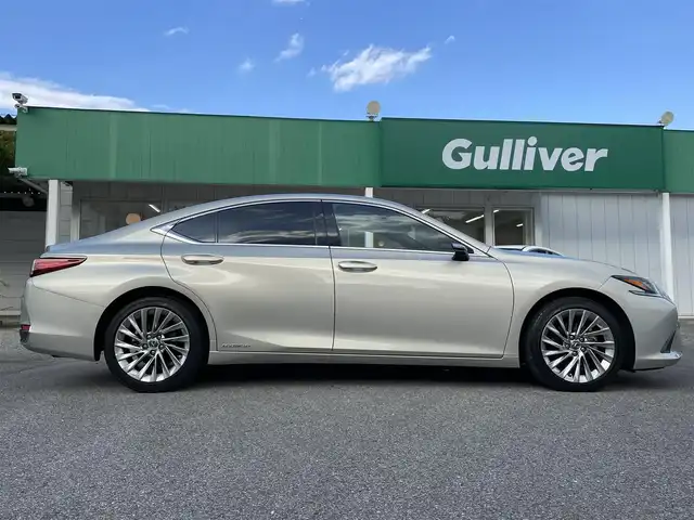 レクサス ＥＳ 300h バージョンL 千葉県 2018(平30)年 2.7万km アイスエクリュマイカメタリック ムーンルーフ/ホワイトレザーシート/マークレビンソンサウンドシステム/純正12.3インチSDナビ/・CD/DVD/MSV/Bluetooth/フルセグTV/パノラミックビューカメラ/デジタルアウターミラー/デジタルインナーミラー/レクサスセーフティシステム＋/・レーダークルーズコントロール/・プリクラッシュセーフティ/・レーンキープアシスト/・パーキングサポートブレーキ/・オートマチックハイビーム/・ブラインドスポットモニター/全席シートヒーター/前席シートベンチレーション/前席パワーシート/前後コーナーセンサー/パワートランクリッド/AC100V1500W電源/LEDヘッドランプ/オートライト/純正18インチアルミホイール/ウッドコンビステアリング/ヘッドアップディスプレイ/ステアリングヒーター/パドルシフト/左右独立オートエアコン/スマートエントリー/ビルトインETC2.0/サイド＆カーテンエアバッグ