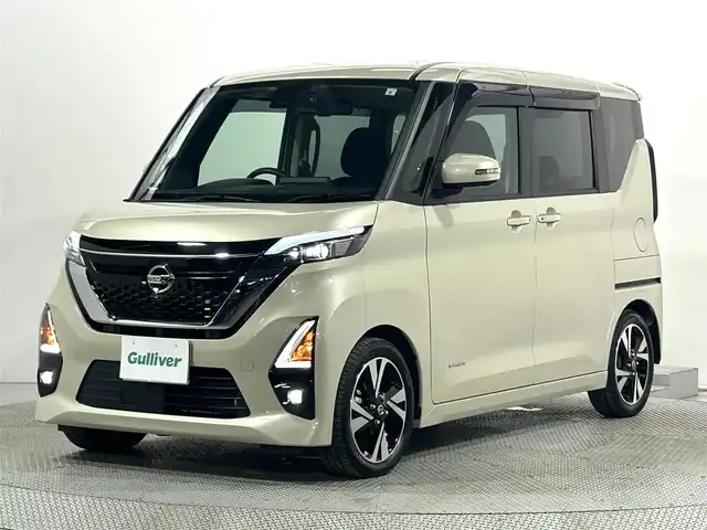 日産 ルークス HWS Gターボ プロパイロットED 大阪府 2021(令3)年 1.7万km フローズンバニラパール プロパイロット　ターボ　全方位カメラ　ドラレコ　レーダークルコン　衝突軽減　両側パワスラ　オートライト　ＬＥＤヘッドライト　アイドリングストップ　コーナーセンサー　スマートキー　プッシュスタート