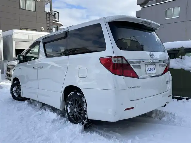 トヨタ アルファードハイブリット SR 道央・札幌 2013(平25)年 14万km ホワイトパールクリスタルシャイン (株)IDOMが運営する【じしゃロン札幌豊平店】の自社ローン対象車両になります。こちらは現金ご利用時の価格です。/自社ローンご希望の方は別途その旨お申付け下さい。/スマートキー/純正HDDナビ・フルセグTV/　（CD/DVD/BT）/バックカメラ/両側パワースライドドア/パワーバックドア/ETC/HID