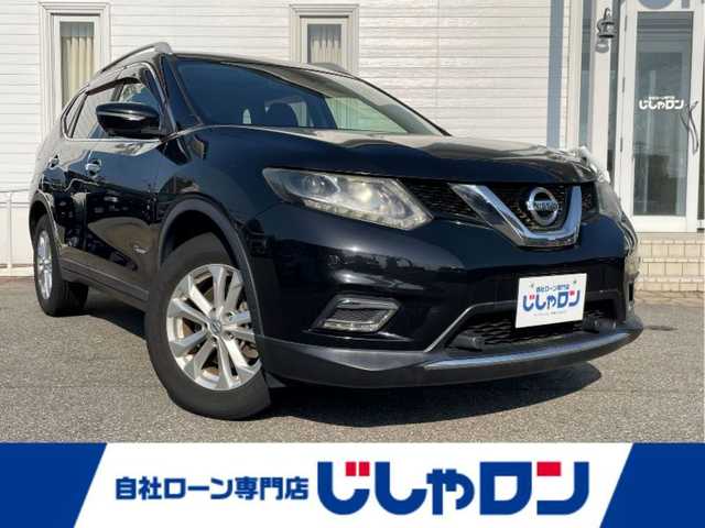日産 エクストレイル ハイブリッド 20X エマージェンシーブレーキ 富山県 2015(平27)年 11.8万km 黒 (株)IDOMが運営する【じしゃロン富山店】の自社ローン専用車両になります。こちらは現金またはオートローンご利用時の価格です。自社ローンご希望の方は別途その旨お申し付け下さい/LEDヘッドライト/サンルーフ/シートヒーター/ルーフレール/クルーズコントロール/エマージェンシーブレーキ