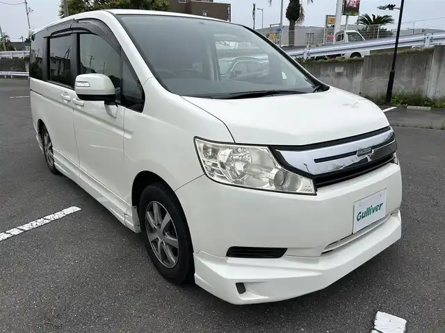 ホンダ ステップワゴン G Lパッケージ 茨城県 2010(平22)年 11.9万km ホワイトオーキッドパール 純正HDDインターナビシステム/ワンセグ再生可/両側電動スライドドア/純正後席モニター/社外フロアマット/社外アルミホイール/純正アルミホイール車載有/スタッドレスタイヤ車載有/ビルトインETC