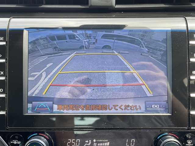 トヨタ カムリ G レザーパッケージ 沖縄県 2017(平29)年 14.4万km グラファイトM 純正ナビ・TV・Bluetooth・CD・DVD/バックカメラ/ドライブレコーダー/シートヒーター/衝突軽減システム/オートライト/オートホールド/クリアランスソナー/クルーズコントロール/革巻きステアリング/ステアリングスイッチ/LEDヘッドライト/パワーシート