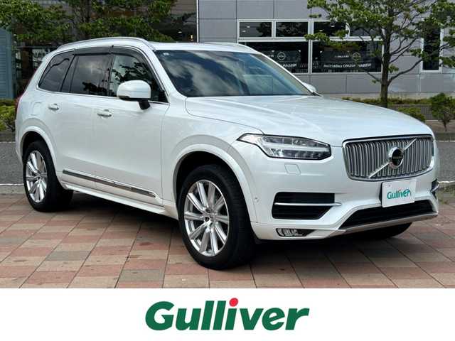 ボルボ ＸＣ９０ T6 AWD インスクリプション 福島県 2017(平29)年 4.7万km クリスタルホワイトP 純正ナビゲーション/【CD/USB/BT/TV/applecarplay/AndroidAuto】/360°ビューカメラ/パノラマルーフ/ヘッドアップディスプレイ/ブラインドスポットインフォメーションシステム/レーンキーピングエイド/衝突回避・被害軽減ブレーキ/パーキングアシスト/アダプティブクルーズコントロール/アイドリングストップ/全席シートヒーター/前席ベンチレーション/前席パワーシート/前席シートメモリー/ステリングヒーター/電動リアゲート/ETC/LEDオートライト/LEDフォグランプ/純正フロアマット/ドアバイザー