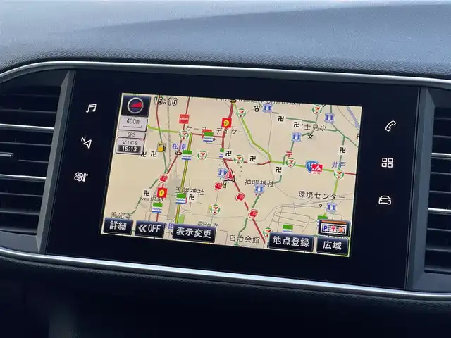 プジョー ３０８ アリュール ブルーHDi 山梨県 2018(平30)年 3.2万km 青 ディーラーオプションメモリナビ/黒半革/AW付スタッドレス積載/バックカメラ/クルコン/アンビエントライト/LEDヘッドライト/オートライト/オートハイビーム/アクティブセーフティブレーキ/レーンキープ/前後ドラレコ/純正16インチAW