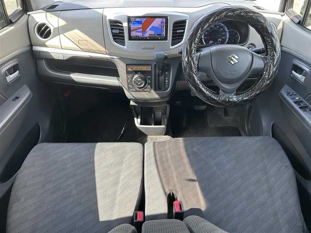 スズキ ワゴンＲ FX－LTD 熊本県 2013(平25)年 7.7万km ルナグレーパールメタリック プッシュスタート/社外ナビ/（CD・DVD・フルセグTV・BTオーディオ・SD）/ETC/純正14インチAW/ウィンカーミラー/純正フロアマット/純正ドアバイザー/新車保証書/取扱説明書