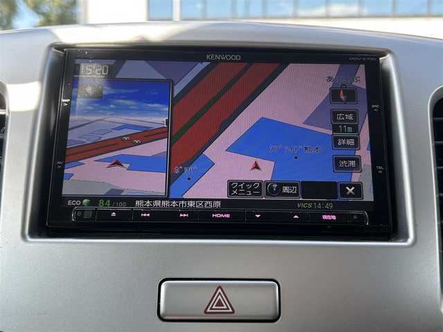 スズキ ワゴンＲ FX－LTD 熊本県 2013(平25)年 7.7万km ルナグレーパールメタリック プッシュスタート/社外ナビ/（CD・DVD・フルセグTV・BTオーディオ・SD）/ETC/純正14インチAW/ウィンカーミラー/純正フロアマット/純正ドアバイザー/新車保証書/取扱説明書
