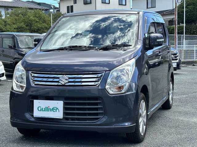 スズキ ワゴンＲ FX－LTD 熊本県 2013(平25)年 7.7万km ルナグレーパールメタリック プッシュスタート/社外ナビ/（CD・DVD・フルセグTV・BTオーディオ・SD）/ETC/純正14インチAW/ウィンカーミラー/純正フロアマット/純正ドアバイザー/新車保証書/取扱説明書
