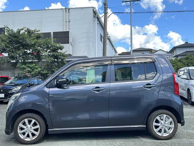 スズキ ワゴンＲ FX－LTD 熊本県 2013(平25)年 7.7万km ルナグレーパールメタリック プッシュスタート/社外ナビ/（CD・DVD・フルセグTV・BTオーディオ・SD）/ETC/純正14インチAW/ウィンカーミラー/純正フロアマット/純正ドアバイザー/新車保証書/取扱説明書