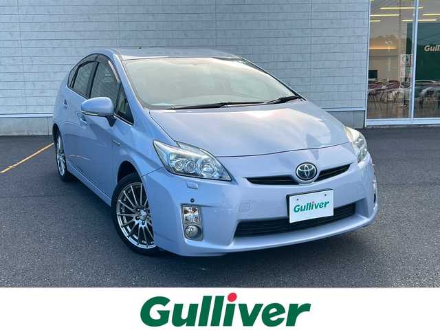 トヨタ プリウス G ツーリングセレクション 茨城県 2010(平22)年 7.9万km アイスバーグシルバーマイカメタリック コーナーセンサー/バックカメラ/クルーズコントロール/社外ナビ　BT/CD/DVD/フルセグ/純正フロアマット/アルミホイール/ビルトインETC/純正フロアマット