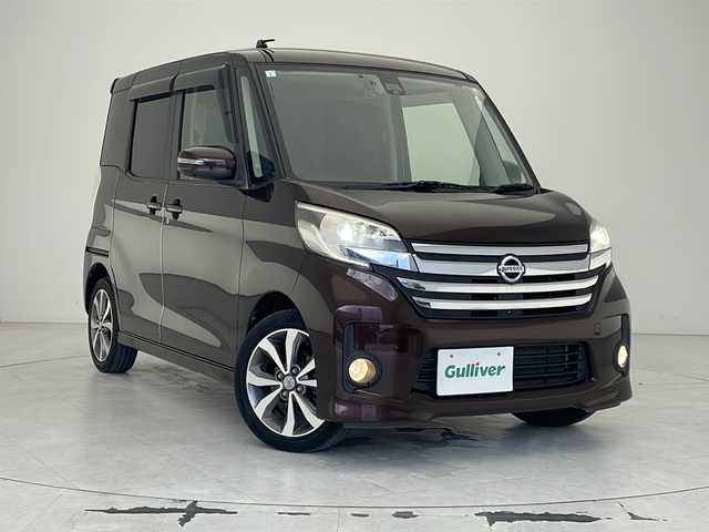 日産 デイズ ルークス ハイウェイスターターボ 沖縄県 2015(平27)年 8.9万km モカブラウンP 純正ナビ【MM114D-W】/フルセグＴＶ/ＣＤ/ＥＴＣ/バックカメラ/エマージェンシーブレーキ/サーキュレーター/プッシュスタート/スマートキー/純正フロアマット/パワーウィンドー/ドライブレコーダー/シートヒーター