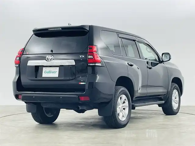 トヨタ ランドクルーザー プラド TX Lパッケージ 福島県 2023(令5)年 1.5万km ブラック トヨタセーフティセンス/・横滑り防止装置/・プリクラッシュセーフティ/・コーナーセンサー/・センターデフロック/・ヒルスタートアシスト/・マルチテレイン/寒冷地仕様/純正7インチナビ/・フルセグTV/USB/BT/FM/AM/・ETC2.0/・ドラレコ/アラウンドビューモニター/追従走行付きクルーズコントロール/LEDオートライト/・フォグランプ/本革シート/・パワーシート/・シートヒーター/・シートベンチレーション/純正17インチアルミホイール付きサマータイヤ/本革巻きステアリング/・ステアリングリモコン/プッシュスタート/・スマートキー/・スペアキー/・エンジンスターター