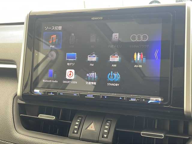 トヨタ ＲＡＶ４ ハイブリットG 沖縄県 2019(令1)年 3.8万km ホワイトパールクリスタルシャイン 禁煙車　/社外ナビ【MDV-M906HDL】/（ＡＭ／ＦＭ／ＣＤ／ＤＶＤ／ＢＴ）/フルセグＴＶ/衝突軽減装置　/横滑り防止機能/盗難防止装置/レーンキープアシスト/クルーズコントロール/バックカメラ/シートヒーター　/シートメモリー　/ステアリングヒーター　/サンルーフ　/パワーバックドア　/前後ドラレコ/ビルトインETC/純正18インチアルミホイール/プッシュスタート/スマートキー