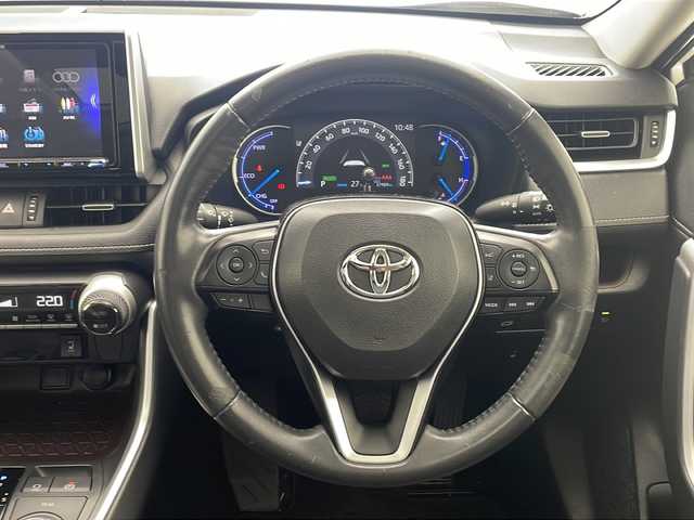 トヨタ ＲＡＶ４ ハイブリットG 沖縄県 2019(令1)年 3.8万km ホワイトパールクリスタルシャイン 禁煙車　/社外ナビ【MDV-M906HDL】/（ＡＭ／ＦＭ／ＣＤ／ＤＶＤ／ＢＴ）/フルセグＴＶ/衝突軽減装置　/横滑り防止機能/盗難防止装置/レーンキープアシスト/クルーズコントロール/バックカメラ/シートヒーター　/シートメモリー　/ステアリングヒーター　/サンルーフ　/パワーバックドア　/前後ドラレコ/ビルトインETC/純正18インチアルミホイール/プッシュスタート/スマートキー