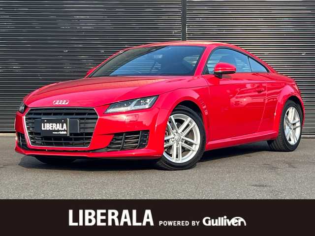 アウディ ＴＴクーペ 2．0 TFSI 静岡県 2015(平27)年 5.7万km ブリリアントレッド バーチャルコックピット/MMIナビ/(Bluetooth/AUX/USB/フルセグ)/デラックスオートマチックエアコンディショナー/ドライブセレクト/パーキングアシスト/本革巻き3スポークスポーツステアリングホイール/リヤスポイラー/スポーツシート/フューエルキャップ/LEDヘッドライト/ETC/純正17インチアルミホイール/純正フロアマット/スマートキー