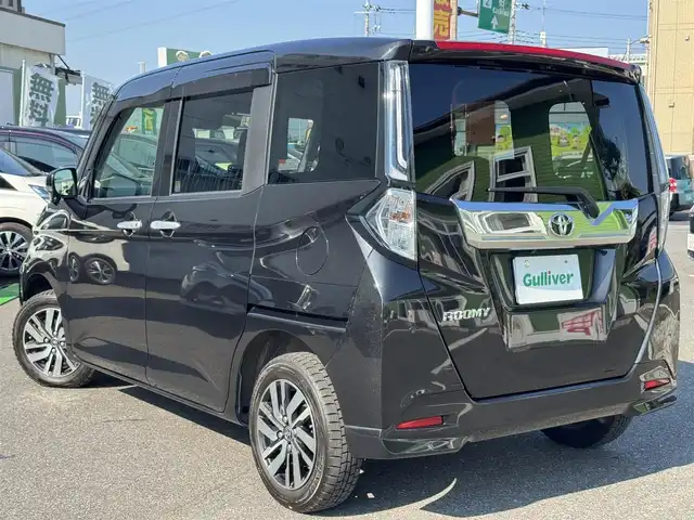 トヨタ ルーミー カスタムG 千葉県 2021(令3)年 3.7万km ブラックマイカメタリック 9インチ純正ディスプレイオーディオ/・ラジオ/・フルセグTV/・Bluetooth/・USB/・Apple Car Play/・Android Auto/主要装備/・クルーズコントロール/・コーナーセンサー/・両側パワースライドドア/・スマートアシスト/・ＬＥＤヘッドライト/・横滑り防止装置/・アイドリングストップ/・オートライト/・オートハイビーム/・純正アルミホイール
