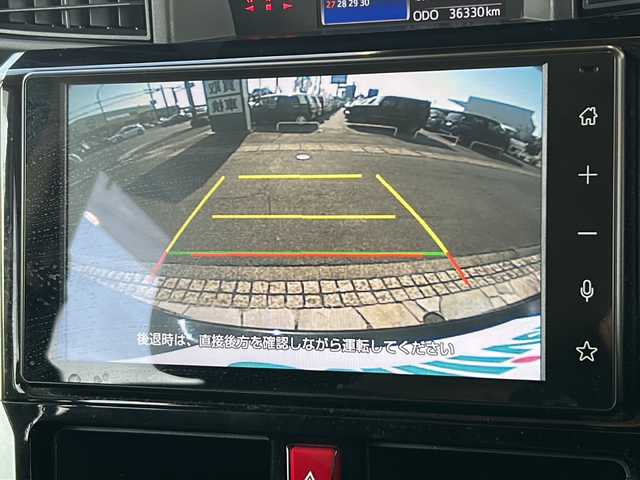 トヨタ ルーミー カスタムG 千葉県 2021(令3)年 3.7万km ブラックマイカメタリック 9インチ純正ディスプレイオーディオ/・ラジオ/・フルセグTV/・Bluetooth/・USB/・Apple Car Play/・Android Auto/主要装備/・クルーズコントロール/・コーナーセンサー/・両側パワースライドドア/・スマートアシスト/・ＬＥＤヘッドライト/・横滑り防止装置/・アイドリングストップ/・オートライト/・オートハイビーム/・純正アルミホイール