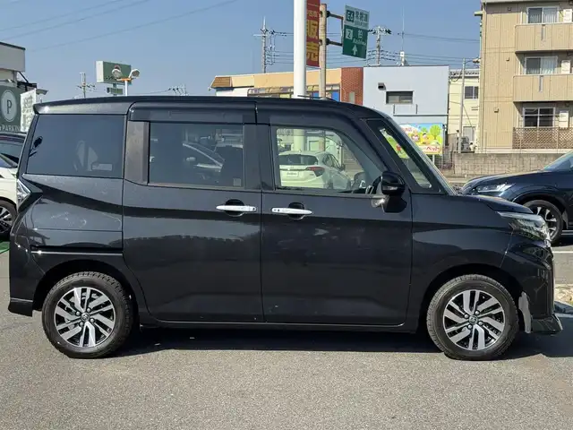 トヨタ ルーミー カスタムG 千葉県 2021(令3)年 3.7万km ブラックマイカメタリック 9インチ純正ディスプレイオーディオ/・ラジオ/・フルセグTV/・Bluetooth/・USB/・Apple Car Play/・Android Auto/主要装備/・クルーズコントロール/・コーナーセンサー/・両側パワースライドドア/・スマートアシスト/・ＬＥＤヘッドライト/・横滑り防止装置/・アイドリングストップ/・オートライト/・オートハイビーム/・純正アルミホイール