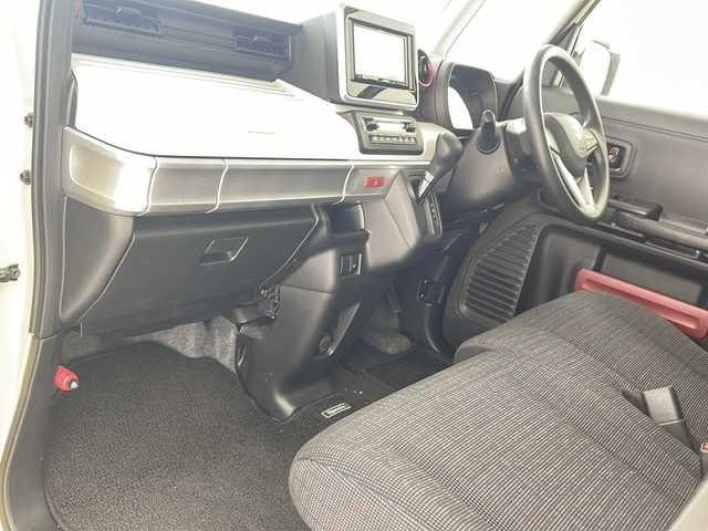 スズキ スペーシア HYBRID X 沖縄県 2018(平30)年 9.1万km シフォンアイボリーM 社外ナビ(AVN133MRC)/（ＴＶ　ＣＤ）/ETC/両側パワースライドドア/スズキセーフティサポート/シートヒーター/オートライト/ライトレベライザー/スマートキー/スペアキー/プッシュスタート/純正フロアマット/コーナーセンサー/アイドリングストップ/電動格納ミラー