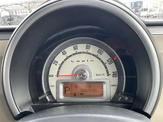 スズキ ラパン X セレクション 福島県 2013(平25)年 7万km ミステリアスバイオレットパール ４WD/社外ナビ/ワンセグテレビ/シートヒーター/プッシュスタート/純正14インチAW/HIDヘッドライト/オートエアコン/保証書/取説書