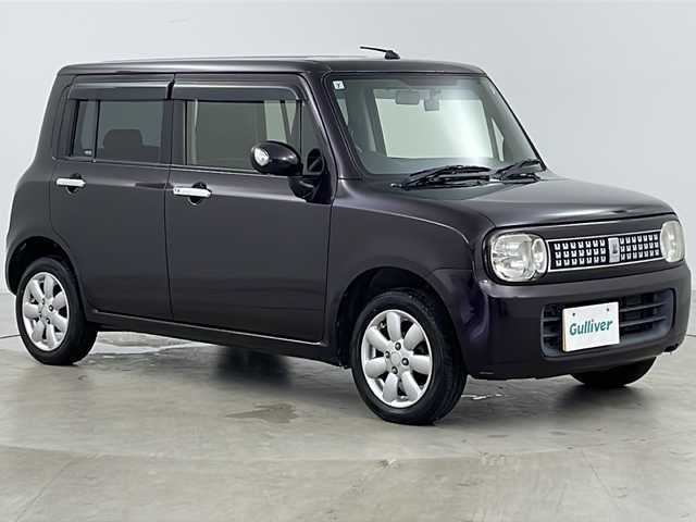 スズキ ラパン X セレクション 道央・札幌 2013(平25)年 7万km ミステリアスバイオレットパール ４WD/社外ナビ/ワンセグテレビ/シートヒーター/プッシュスタート/純正14インチAW/HIDヘッドライト/オートエアコン/保証書/取説書