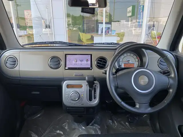 スズキ ラパン X セレクション 青森県 2013(平25)年 7万km ミステリアスバイオレットパール ４WD/社外ナビ/ワンセグテレビ/シートヒーター/プッシュスタート/純正14インチAW/HIDヘッドライト/オートエアコン/保証書/取説書