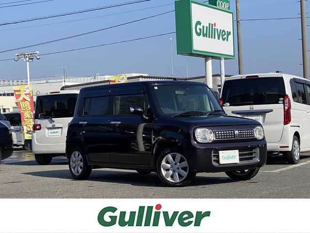 スズキ ラパン X セレクション 青森県 2013(平25)年 7万km ミステリアスバイオレットパール ４WD/社外ナビ/ワンセグテレビ/シートヒーター/プッシュスタート/純正14インチAW/HIDヘッドライト/オートエアコン/保証書/取説書