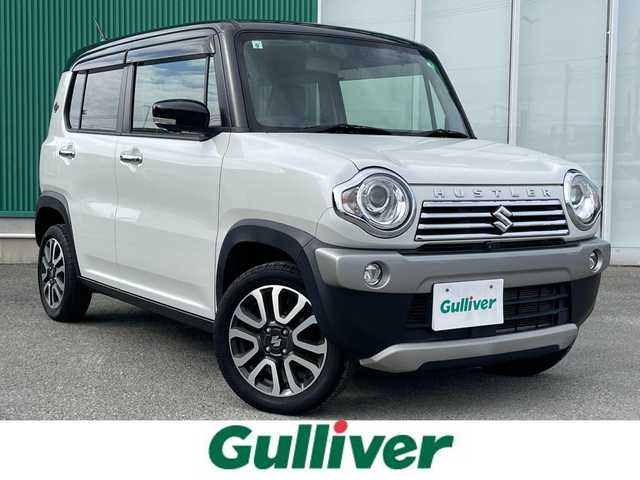 スズキ ハスラー J 福岡県 2019(令1)年 4.5万km ピュアホワイトパール/ブラック2トーン スズキセーフティサポート/横滑り防止/盗難防止/レーンキープ/エアバッグ/SDナビ/BT/フルセグTV/SDミュージック/CDチェンジャー/純正アルミホイール/社外フロアマット/プッシュスタート/スマートキー/オートライト/LEDヘッド/スペアキー/USB/シートヒーター/ベンチシート/フルフラット