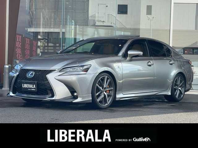 レクサス ＧＳ 450h Fスポーツ 鹿児島県 2016(平28)年 5.5万km ソニックチタニウム 純正ナビ/バックカメラ/フルセグTV/純正CD/DVD再生可能/マークレビンソンオーディオ/Bluetoothオーディオ/追従型クルーズコントロール/パドルシフト/レーンキープアシスト/衝突軽減ブレーキ/追従型クルーズコントロール/ブラインドスポットモニター/コーナーセンサー/ステアリングヒーター/前席パワーシート/前席シートヒーター/エアシート/純正フロアマット/プッシュスタート/スマートキー/ビルイトンETC2.0/オートマチックハイピーム/純正エンジンスターター/ダウンサス（RS・R Ti2000）/新車時保証書/取扱説明書/記録簿H28.29.30.31.R3.R5.R7有り/スペアキー2本（スマートキー/カードキー）