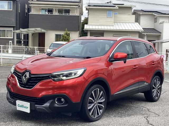 ルノー カジャー インテンス 山形県 2019(平31)年 7.2万km 赤 マルチファンクションディスプレイ/Bluetooth/FM/AM/USB/バックカメラ/ETC/エマージェンシーブレーキサポート/レーンディパーチャーウォーニング(車線逸脱警報)/ブラインドスポットワーニング(後側方車両検知警報)/オートハイ／ロービーム/前後クリアランスソナー/イージーパーキングアシスト/クルーズコントロール/ステアリングスイッチ/D/N シートヒーター/D パワーシート/LEDヘッドライト/フォグランプ/オートライト/プッシュスタート/電格ミラー/ルーフレール/革巻きステアリング/ISOFIX/スペアキー1本/新車時保証書/取扱説明書