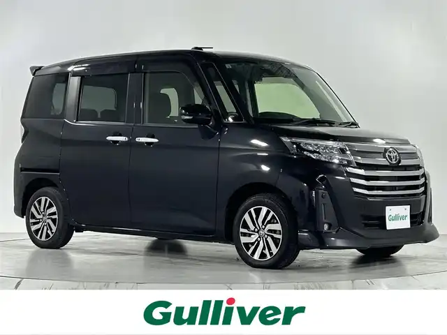 トヨタ ルーミー カスタムG 佐賀県 2020(令2)年 3.3万km ブラックマイカメタリック 純正9インチナビ　/フルセグTV/CD/DVD/Bluetooth/バックカメラ/衝突被害軽減システム/レーダークルーズコントロール/レーンアシスト/先行車発信お知らせ機能/ロードサインアシスト/オートライト/オートマチックハイビーム/LEDヘッドライト/フォグライト/電動パーキング/ブレーキホールド/クリアランスソナー/両側パワースライドドア/運転席・助手席シートヒーター/ＩＳＯＦＩＸ対応/シートバックテーブル/後席サンシェード/純正フロアマット/純正14インチアルミホイール/スマートキー/プッシュスタート