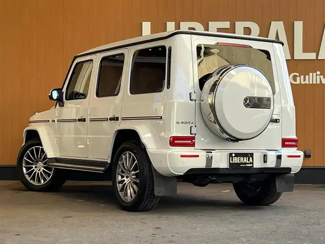 メルセデス・ベンツ ゲレンデヴァーゲン Ｇ４００ｄ AMGライン 宮城県 2023(令5)年 2.5万km パール G-manufakturプログラム/ラグジュアリーパッケージ/アダプティブダンピングシステム/レーダーセーフティパッケージ/サンルーフ/COMANDシステムHDDナビ/フルセグTV/360°カメラシステム/本革シート/シートベンチレーション/シートヒーター/メモリ機能付きパワーシート/LEDヘッドライト/オートマチックハイビーム/社外デジタルインナーミラー型ドラレコ/純正20インチAW/ステアリングスイッチ/パドルシフト/アンビエントライト