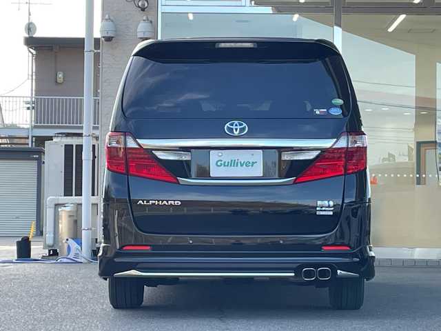 トヨタ アルファードハイブリット SR 福島県 2012(平24)年 9.5万km ブラック １オーナー　モデリスタエアロ　サンルーフ　アルパイン９インチナビ　フリップダウンモニター　両側パワースライドドア　バックカメラ　クルーズコントロール　ＥＴＣ　社外アルミホイール　前後ドライブレコーダー