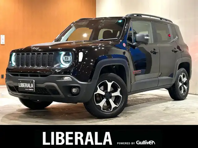 クライスラー・ジープ ジープ レネゲード トレイルホーク 道央・札幌 2019(令1)年 2.8万km ブラック Uconnectナビ/フルセグテレビ/USB/BT/バックカメラ/パークセンス/クルーズコントロール/ブラインドスポットアシスト/レーンセンス/前面衝突警報/セレクテレインシステム/LEDヘッドライト
