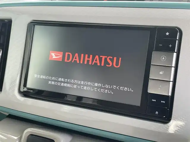 ダイハツ ムーヴ キャンバス G メイクアップ SA Ⅲ 茨城県 2018(平30)年 4.2万km パールホワイトⅢ/ファインミントメタリック 2トーン 純正ナビ/【TV・CD・DVD・iPod・SD・BT・ラジオ・USB・HDMI】/ETC/全方位カメラ/前方ドラレコ/後方コーナーセンサー/両側パワスラ/アイドリングストップ/オートライト/オートハイビーム/Fフォグ/LEDライト/純正フロアマット/純正ホイールカバー