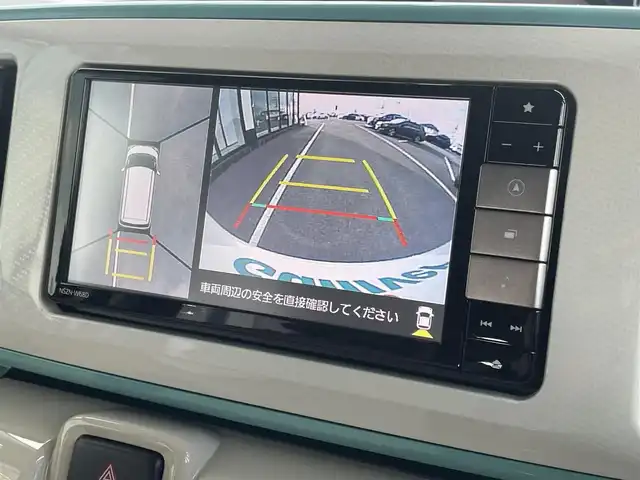 ダイハツ ムーヴ キャンバス G メイクアップ SA Ⅲ 茨城県 2018(平30)年 4.2万km パールホワイトⅢ/ファインミントメタリック 2トーン 純正ナビ/【TV・CD・DVD・iPod・SD・BT・ラジオ・USB・HDMI】/ETC/全方位カメラ/前方ドラレコ/後方コーナーセンサー/両側パワスラ/アイドリングストップ/オートライト/オートハイビーム/Fフォグ/LEDライト/純正フロアマット/純正ホイールカバー