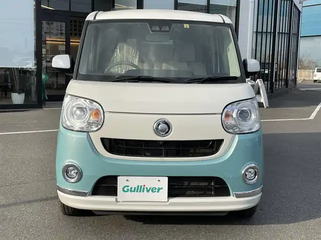 ダイハツ ムーヴ キャンバス G メイクアップ SA Ⅲ 茨城県 2018(平30)年 4.2万km パールホワイトⅢ/ファインミントメタリック 2トーン 純正ナビ/【TV・CD・DVD・iPod・SD・BT・ラジオ・USB・HDMI】/ETC/全方位カメラ/前方ドラレコ/後方コーナーセンサー/両側パワスラ/アイドリングストップ/オートライト/オートハイビーム/Fフォグ/LEDライト/純正フロアマット/純正ホイールカバー