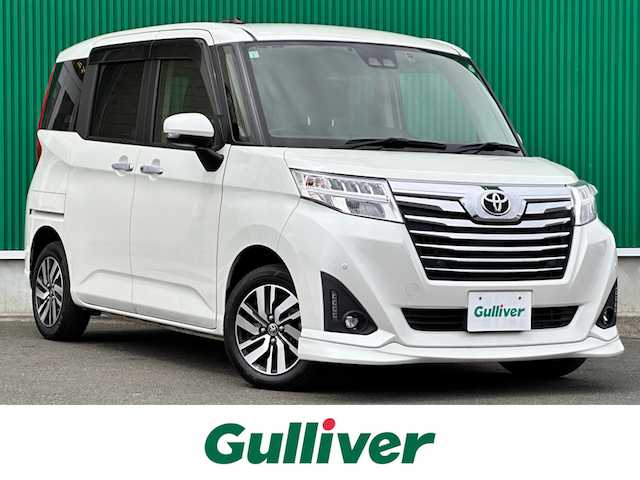 トヨタ ルーミー カスタムG 宮城県 2019(平31)年 6.1万km パールホワイトⅢ スマートアシスト3/・衝突回避支援ブレーキ機能/・衝突警報機能/・車線逸脱警報機能/・誤発進抑制制御機能/・先行車発進お知らせ機能/・オートハイビーム/・コーナーセンサー/純正9インチナビ（NSZT-Y68T）/・CD/DVD/・Bluetooth/・フルセグTV/バックモニター/ビルトインETC/ドライブレコーダー/両側パワースライドドア/前席シートヒーター/革巻きステアリング/クルーズコントロール/ステアリングスイッチ/LEDヘッドランプ/フォグランプ/オートライト/スマートキー＆プッシュスタート/スペアキー/電動格納ミラー/純正14インチAW/フロアマット/ドアバイザー/Wエアバッグ/取扱説明書/保証書