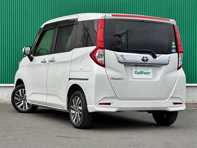トヨタ ルーミー カスタムG 宮城県 2019(平31)年 6.1万km パールホワイトⅢ スマートアシスト3/・衝突回避支援ブレーキ機能/・衝突警報機能/・車線逸脱警報機能/・誤発進抑制制御機能/・先行車発進お知らせ機能/・オートハイビーム/・コーナーセンサー/純正9インチナビ（NSZT-Y68T）/・CD/DVD/・Bluetooth/・フルセグTV/バックモニター/ビルトインETC/ドライブレコーダー/両側パワースライドドア/前席シートヒーター/革巻きステアリング/クルーズコントロール/ステアリングスイッチ/LEDヘッドランプ/フォグランプ/オートライト/スマートキー＆プッシュスタート/スペアキー/電動格納ミラー/純正14インチAW/フロアマット/ドアバイザー/Wエアバッグ/取扱説明書/保証書