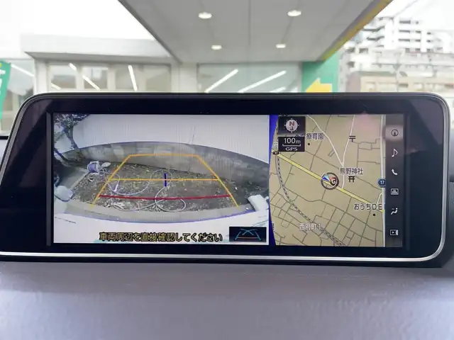 レクサス ＲＸ 450h 東京都 2016(平28)年 2.9万km ソニッククォーツ ワンオーナー/TRDエアロ/・フロントスポイラー/サイドスカート/・スポーツマフラー＆リヤディフューザー/本革シート/前席シートヒーター/ベンチレーション/ムーンルーフ/三眼LEDヘッドランプ/ルーフレール/純正12.3インチナビ/・プレミアムサウンドシステム（12スピーカ）/・フルセグTV/Bluetoothオーディオ/DVD/後席モニター×2（TVM-PW900）/ヘッドアップディスプレイ/ステアリングヒーター/純正アルミホイール20インチ/ビルトインETC2.0/純正フロアマット/保証書/取扱説明書/スペアキー+カードキー