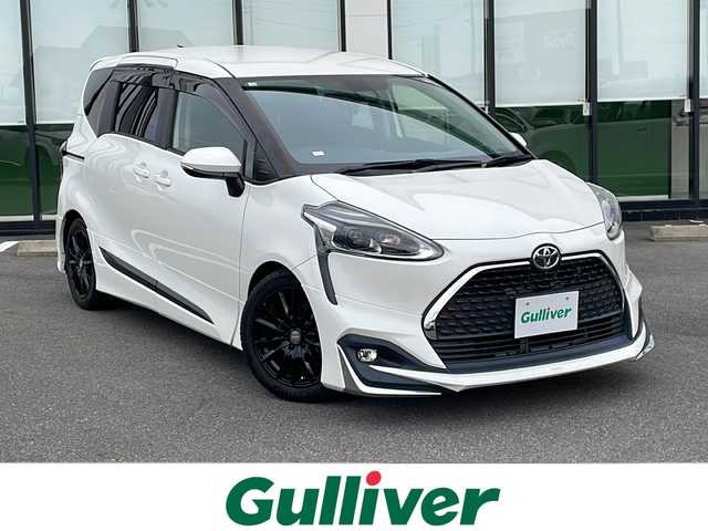 トヨタ シエンタ ファンベースG 岐阜県 2018(平30)年 4万km ホワイトパールクリスタルシャイン フルエアロ(F/S/R)/純正メモリーナビ/CD/DVD/Bluetooth/フルセグTV/バックカメラ/両側パワースライドドア/トヨタセーフティセンス/レーンディパーチャーアラート/プリクラッシュセーフティ/LEDオートヘッドライト/ローダウン/16インチAW/ETC/ドライブレコーダー/禁煙車