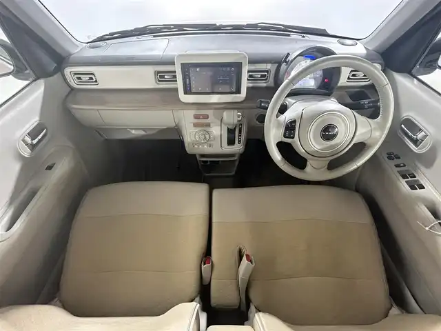 スズキ ラパン X 佐賀県 2022(令4)年 1.6万km コフレピンクパールメタリック/ホワイト2トーンルーフ 衝突軽減ブレーキ/社外7インチディスプレイオーディオ/CD/DVD/AM/FM/Bluetooth/バックカメラ /レーンキープアシスト/前後ドライブレコーダー/ETC/シートヒーター/コーナーセンサー /HIDライト/オートライト/ステアリングスイッチ/スマートキー/スペアキー/フロアマット/純正14インチアルミホイール