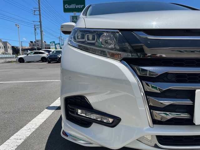 ホンダ オデッセイ ハイブリッド アブソルート ホンダセンシング 静岡県 2019(平31)年 6.9万km プラチナホワイトパール 純正ナビ/地デジTV/純正CD/DVD/Bluetooth/バック/全方位カメラ/フリップダウンリアモニター/両側パワースライドドア/ホンダセンシング/レーダークルーズコントロール/純正17インチAW/2.0ETC/スマートキー/スペアキー