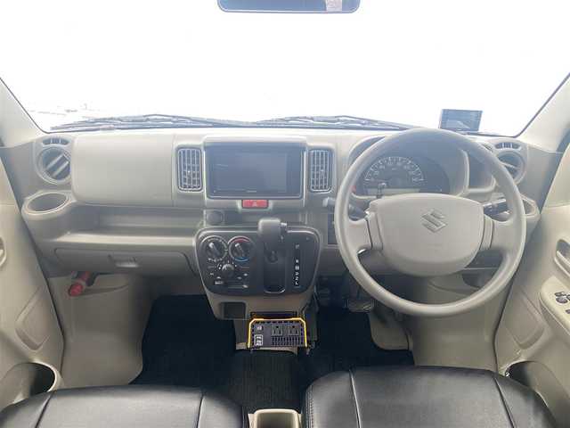 スズキ エブリイ JOIN 熊本県 2018(平30)年 4.2万km シルキーシルバーメタリック 社外SDナビDTV/・CD/DVD/BT/SD/フルセグ/前後ドラレコ/ETC/社外12インチAW/・ブロックタイヤ/革調シートカバー/インバーター/オーバーヘッドシェルフ/ハイルーフ/スズキセーフティサポート/・デュアルセンサーブレーキサポート/・誤発進抑制機能/・衝突被害軽減ブレーキ/マット/キーレス